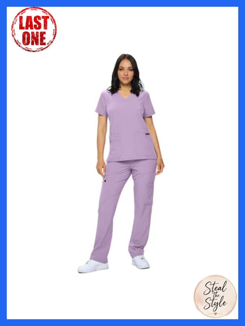 Monarch Uniforms Scrub Set Regular Petite Stretch Top & Pants